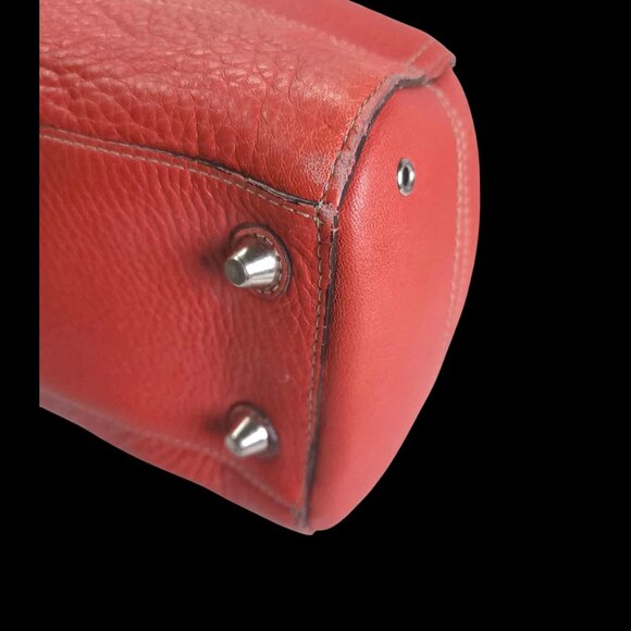 COACH Hamptons Large Satchel in burnt orange with tassel - Picture 14 of 16